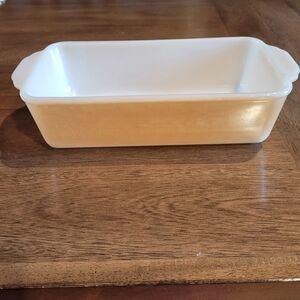 Vintage Fire King Peach Lusterware Loaf Dish